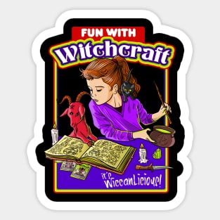 Fun with Witchcraft is Wiccan-licious! Necronomicon Sticker